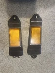 Kawasaki 1980 1981 1982 1983 KZ550 Ltd Frame Side Trim Reflector Plastic Covers. Fixed Price $25.00.