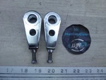 1980 Honda CM400 Twin H20968) Left And Right Rear Wheel Chain Adjusters Set. Fixed Price $17.25.