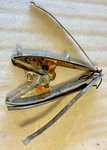 Used Original Harley Davidson Windshield Adjustment Brackets 58079-49 Panhead. Fixed Price $200.00.