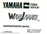 Used 1989 Yamaha Wavejammer WJ500F Owners Manual. Fixed Price $25.70.