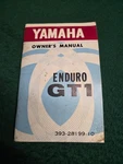 Genuine Yamaha GT1 Enduro Owner's Manual 393-28199-10 LIT-11623-93-01. Fixed Price $42.99.