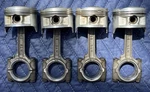 1987-1989 Honda CBR600 Hurricane Piston/connecting Rod Set. Fixed Price $120.00.