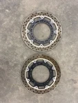 Yamaha YZF-R1 2002-03 Front Left Right Brake Rotors Discs (5JJ-2581T-11-00 Oem). Fixed Price $30.00.