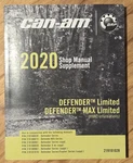 Oem 2020 Can-am Defender Limited/ Max Shop Service Manual Supplement # 219101028. Fixed Price $40.00.