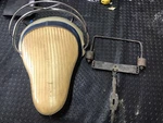 Harley Panhead Shovelhead Buddy Seat Grab Rail , Mounting Bracket & Spring. Fixed Price $400.00.