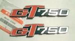 New Genuine Suzuki Frame Side Cover Emblems X2 Nos Oem 1971-1978 GT50 750. Fixed Price $95.99.