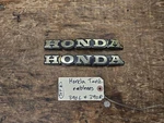 1970'S Vintage Original Oem Honda Fuel Gas Tank Emblem Badges Left Right Set 390. Fixed Price $39.99.