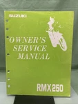 Genuine Suzuki 99011-05D54-03A Owner's Service Manual RMX250. Fixed Price $13.44.