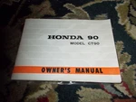 Vintage Honda Factory Owners Owner's Manual 1970 CT90 K3 311022. Fixed Price $95.00.
