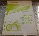 Oem Suzuki 1999 RM250 Owner's Service Repair Shop Book Manual 99011-37E53-03A. Fixed Price $14.95.