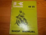 Kawasaki KX125 Motorcycle Shop Manual 99997-708. Fixed Price $15.00.