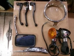 Honda Motorcycle Misc. Parts (lot Of 8 Items). Fixed Price $20.00.