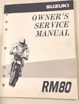 Suzuki RM80 1997 Factory Oem Owners Service Manual 99011-02B76-03A. Fixed Price $19.16.