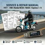 Honda NC50 NA50 Express 1977 1978 1979 1980 1981 Service Repair Shop Manual Usb. Fixed Price $23.99.