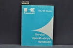 Vintage 1994-95 Kawasaki Motorcycle Shop Service Spec Manual 99926-1024-01. Fixed Price $8.80.