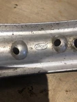 Genuine Akront Front Rim WM1 19 Inch 1.60 Inside 1/4 Wide Item #2. Fixed Price $125.00.