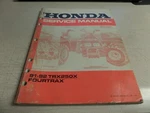 Nos Honda Factory Service Manual 1991-1992 TRX250X Fourtrax 61HC052. Fixed Price $59.99.