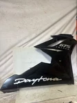 09-12 Triumph Daytona 675 Rh Upper Fairing Cowl T2307530 Broken Tabs*. Fixed Price $40.00.