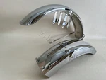 Suzuki GT380 Front & Rear Fender Highquality Chrome 63113-33001, 53100-31701-REP. Fixed Price $439.00.