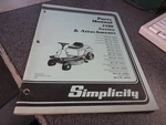 Simplicity Parts Manual 3100 Series & Attachments 3105 3108 3110 TP-792-05 839. Fixed Price $10.98.