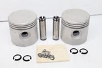 Harley Ul Big Twin Flathead Motor .020+ Pistons Pins & Clips 22218-37 New. Fixed Price $40.00.