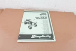 Simplicity Model 7012, 7016, 7018 Hydrostatic Oem Parts Catalog TP-493-3. Fixed Price $5.00.
