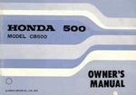 Oem Genuine Honda Owner's Manual 1973 CB500 Four K2. Fixed Price $47.99.