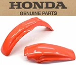 Fender Set CR125 250 500 85-87, 90 Flash Red Front Rear Plastic Kit Guard F195. Fixed Price $143.68.