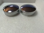 Harley Eaton Edm Gas Caps '36-'40 Short Knurl Knucklehead Ulh Wl Chrome. Fixed Price $89.95.