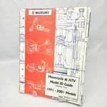 Suzuki Factory Maintenance 1991-2001 Model Guide Volume Two 99923-12982. Fixed Price $29.99.