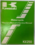 Kawasaki 99920-1288-01 KX250-D1 Owner's/service Manual. Fixed Price $22.00.