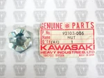 Kawasaki Nos New 92103-006 Castle Nut 14MM F12MX Ke Ks Kt Kx BN125 KD175. Fixed Price $8.99.