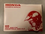 Honda Mototcycle TRX300WF 1988 Owners Manual New Old Stock. Fixed Price $15.00.