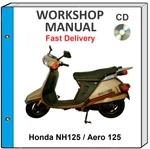 Honda NH125 Aero Service Repair Shop Manual Cd. Fixed Price $21.99.