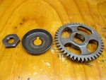 1984-1989 Yamaha XT600 Gear, Balance Weight 44T 5Y1-11531-00-00 W/ Washer & Nut. Fixed Price $19.90.