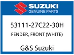 Suzuki Oem Part 53111-27C22-30H Fender, Front (white). Fixed Price $153.33.