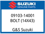 Suzuki Oem Part 09103-14001 Bolt, Rotor (14X43). Fixed Price $10.93.