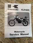 Kawasaki Factory Service Manual 1984 KLR600 99924-1050-01. Fixed Price $14.99.