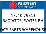 Suzuki Oem Part 17710-29F40 Radiator Water. Fixed Price $518.50.