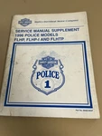 1996 Harley-davidson Police Models Service Manual Supplement, Pn 99483-96SP. Fixed Price $19.99.
