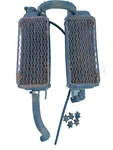 1986-88 Suzuki RM125 Radiator W/ Guards Screens Bumpers Hoses Cap Mounts Etc.. Fixed Price $39.00.