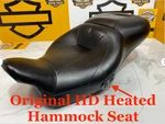 Oem 08-25 Heated Hammock Seat Harley Cvo Ultra Glide Touring Street Trike. Fixed Price $599.95.