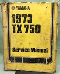 Genuine Yamaha LIT-11613-41-73 TX750 Service Manual 1973. Fixed Price $87.83.