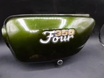Nice! Left Side Cover & Emblem: Candy Bacchus Olive 1972 1973, 1974 Honda CB350F. Fixed Price $149.95.