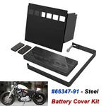 Steel Battery Cover Kit 66347-91 For Harley Sportster 883 XLH1200 1991-1997. Fixed Price $65.20.