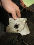 1967 Bridgestone 350 Gtr Front Sprocket Cover. Fixed Price $20.00.