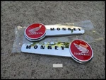 2X Honda Monkey Emblem Red-silver Badge Of Fuel Tank For Bike. Fixed Price $32.39.