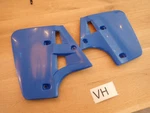 Kawasaki KX250 KX500 1987 Nos Ufo Blue Radiator Shroud Set. Fixed Price $47.50.