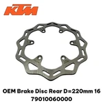 Oem Ktm Brake Disc Rear 220MM 16 79010060000 Husqvarna Gasgas. Fixed Price $120.00.