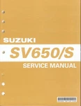 Suzuki SV650 Service Manual. Fixed Price $24.71.